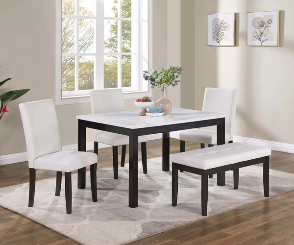 Bellamy Marble 5-Piece Dining Set