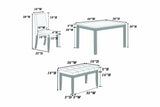 Bellamy Marble 5-Piece Dining Set