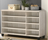 Galleria Dusty Oak Finish 3-Door Shoe Cabinet