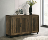 Galleria Dusty Oak Finish 3-Door Shoe Cabinet