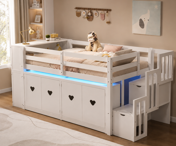 Rue Twin Storage Loft Bed