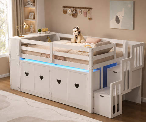 Rue Twin Storage Loft Bed