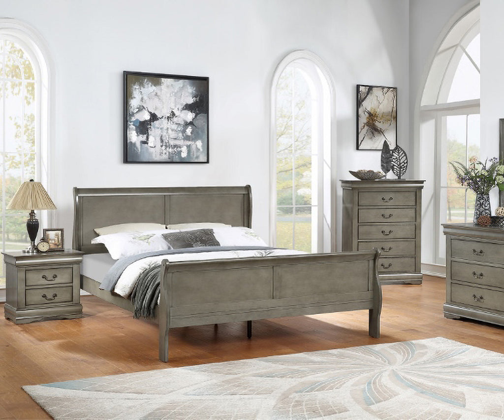 Louis Phillipe Bed Only Collection – MissionFurniture